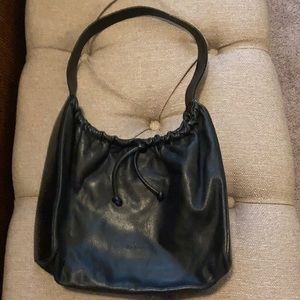 Ann Taylor Black Leather Handbag
